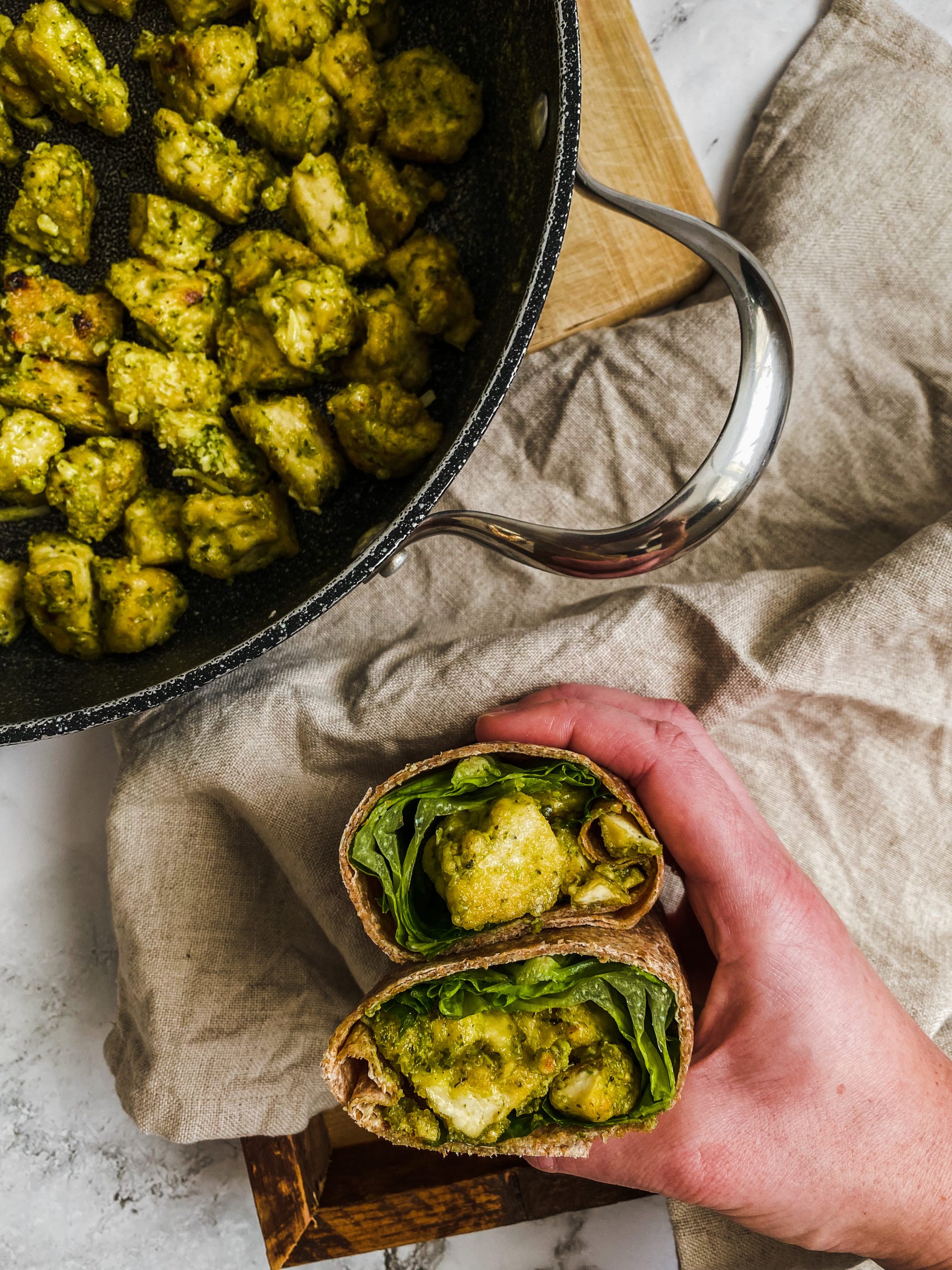 Tofu au pesto - Miss Économe