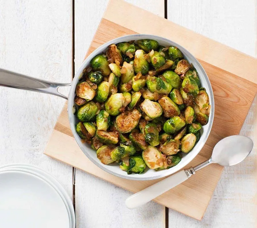 Sauté de choux de Bruxelles au beurre - Miss Économe