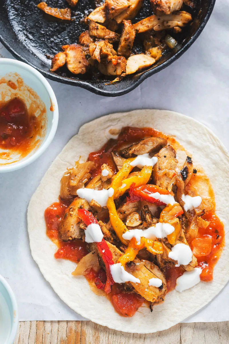 Fajitas au poulet - Miss Économe
