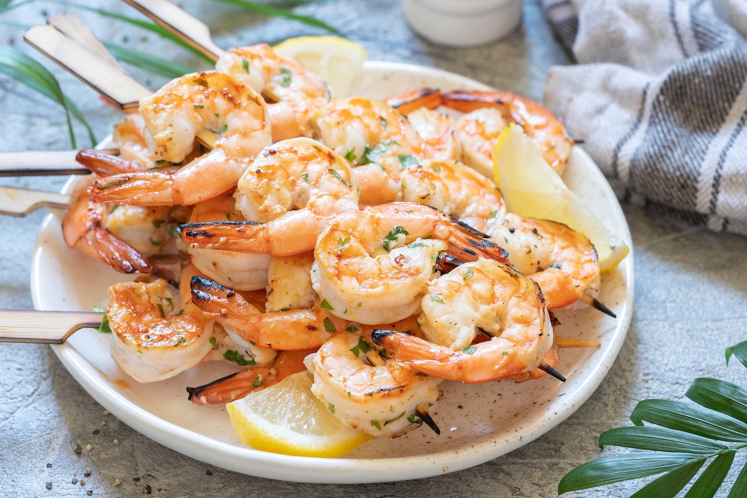 Brochettes de crevettes sur BBQ - Miss Économe