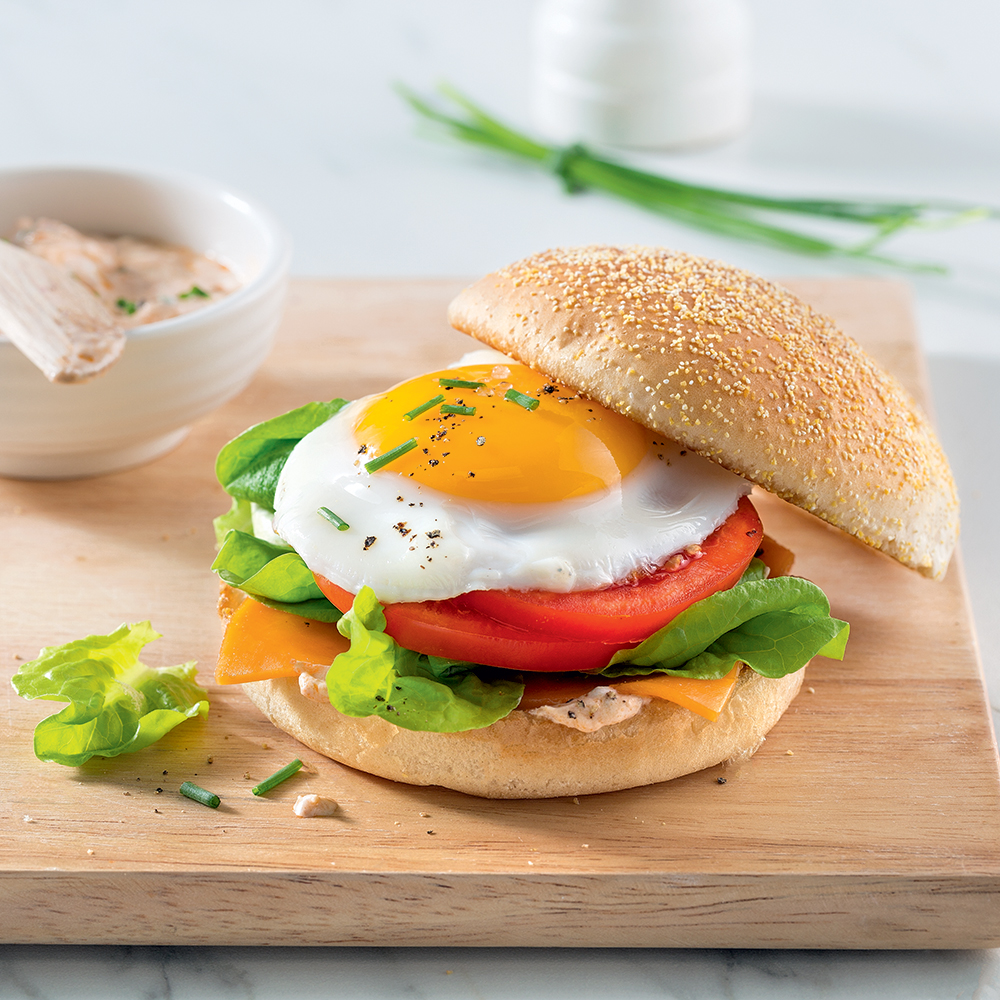 Burger à l'oeuf - Miss Économe