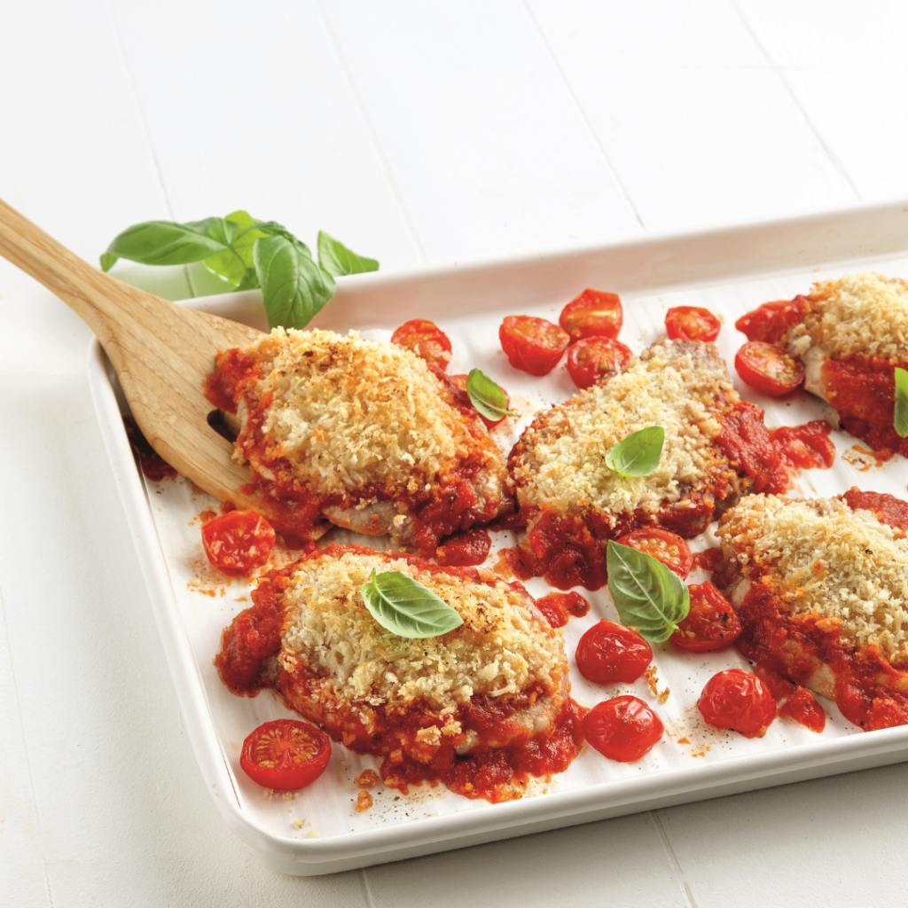 Côtelettes de porc parmigiana - Miss Économe