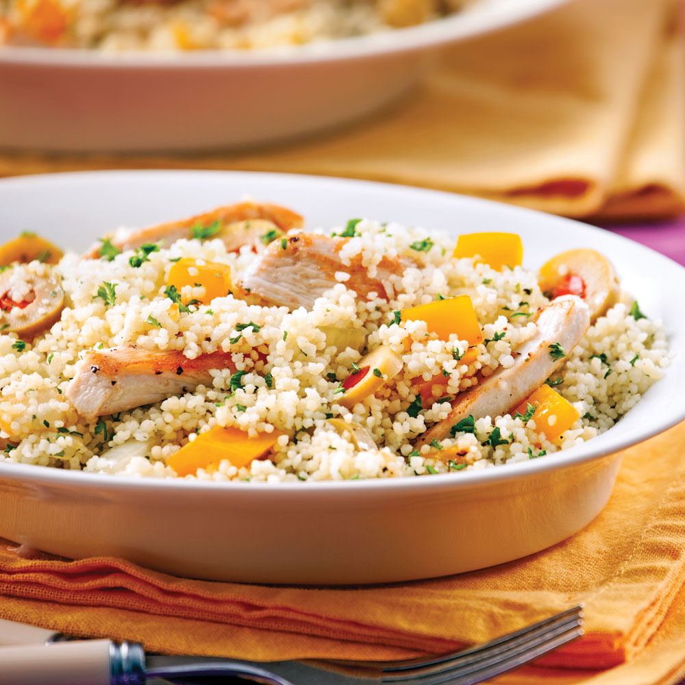 Couscous au poulet en casserole - Miss Économe