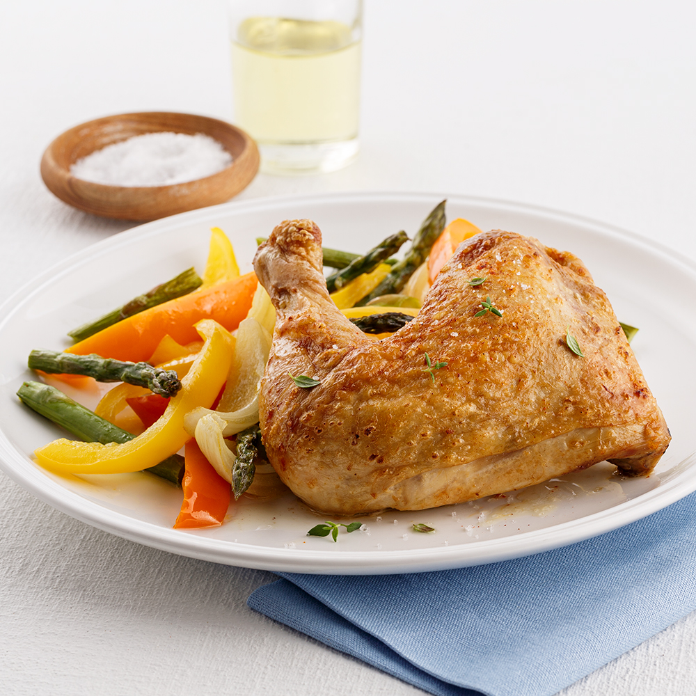 Cuisses de poulet rôties au four - Miss Économe