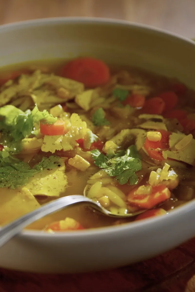Soupe tofu et nouilles - Miss Économe