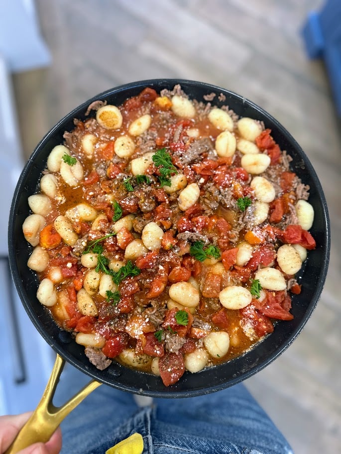 Gnocchis express à la dinde et tomates - Miss Économe