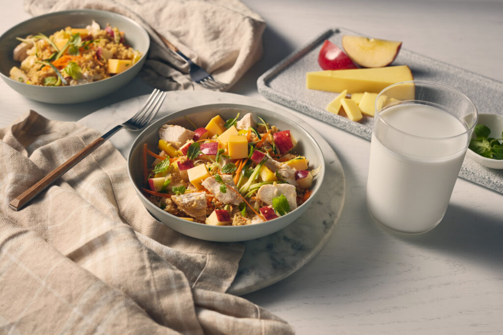 Couscous au poulet, aux légumes et au Gouda - Miss Économe