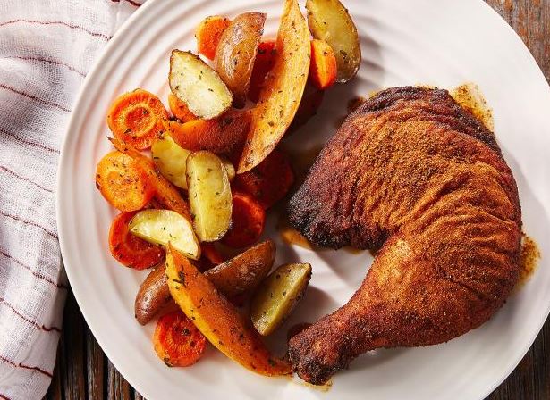 Poulet enrobé d’une marinade sèche épicée - Miss Économe