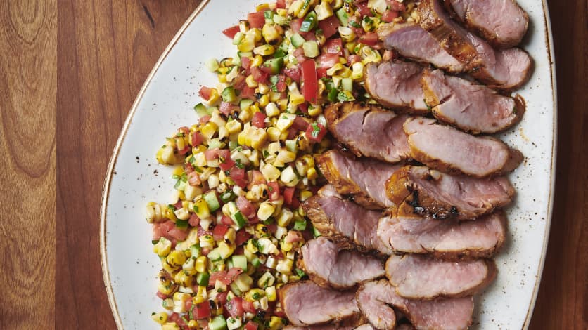 Filet de porc et salsa de maïs grillé - Miss Économe