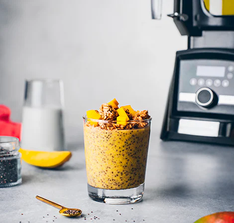 Pouding chia à la mangue - Miss Économe