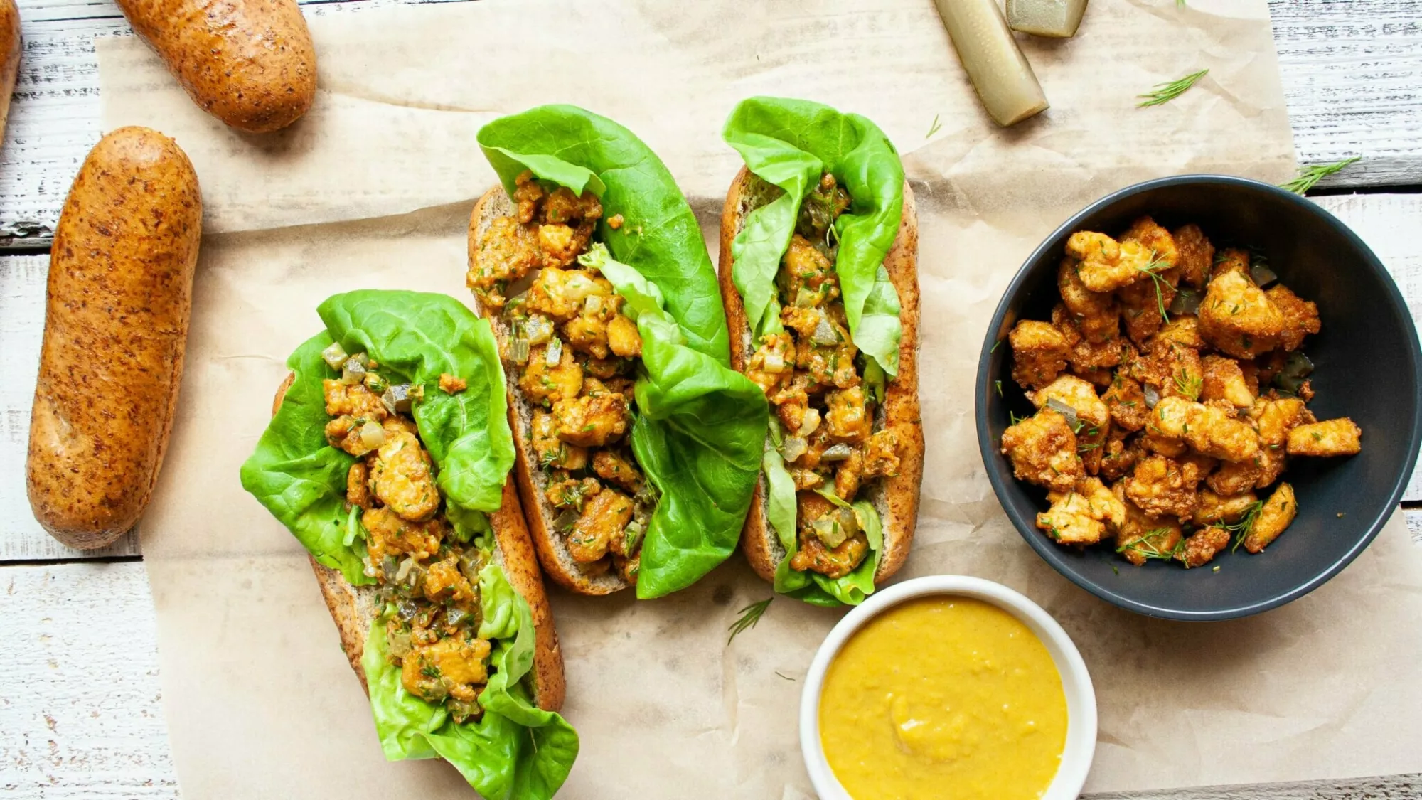 Guédilles bios de tofu croustillant - Miss Économe
