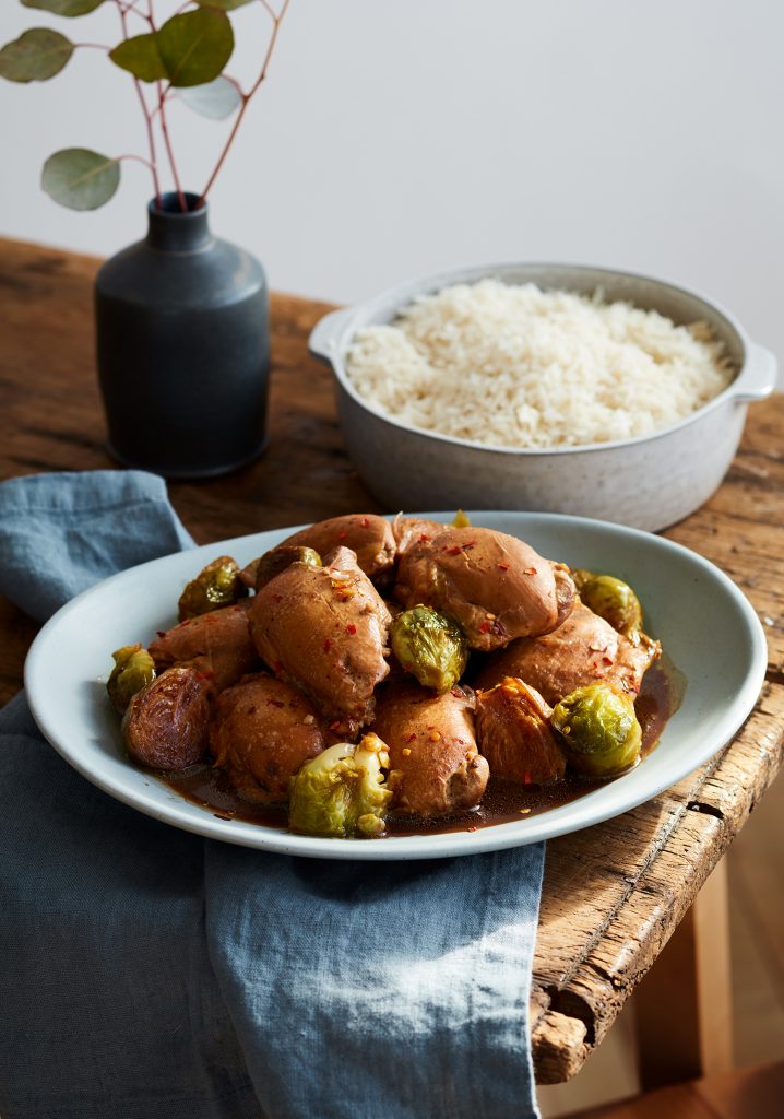 Hauts de cuisse de poulet braisés sauce soya et érable - Miss Économe