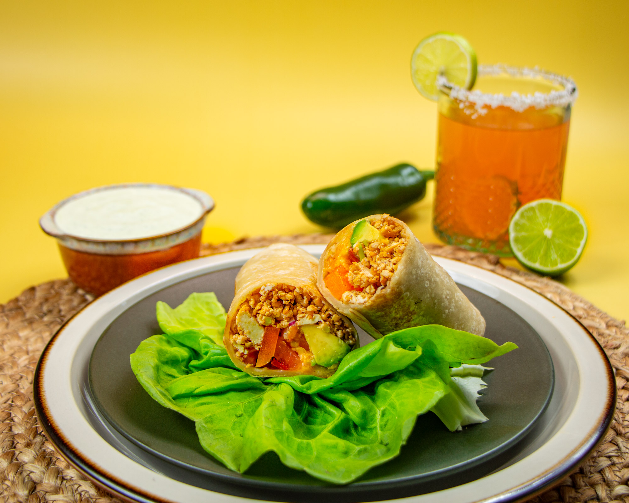 Burritos au tofu brouillé - Miss Économe