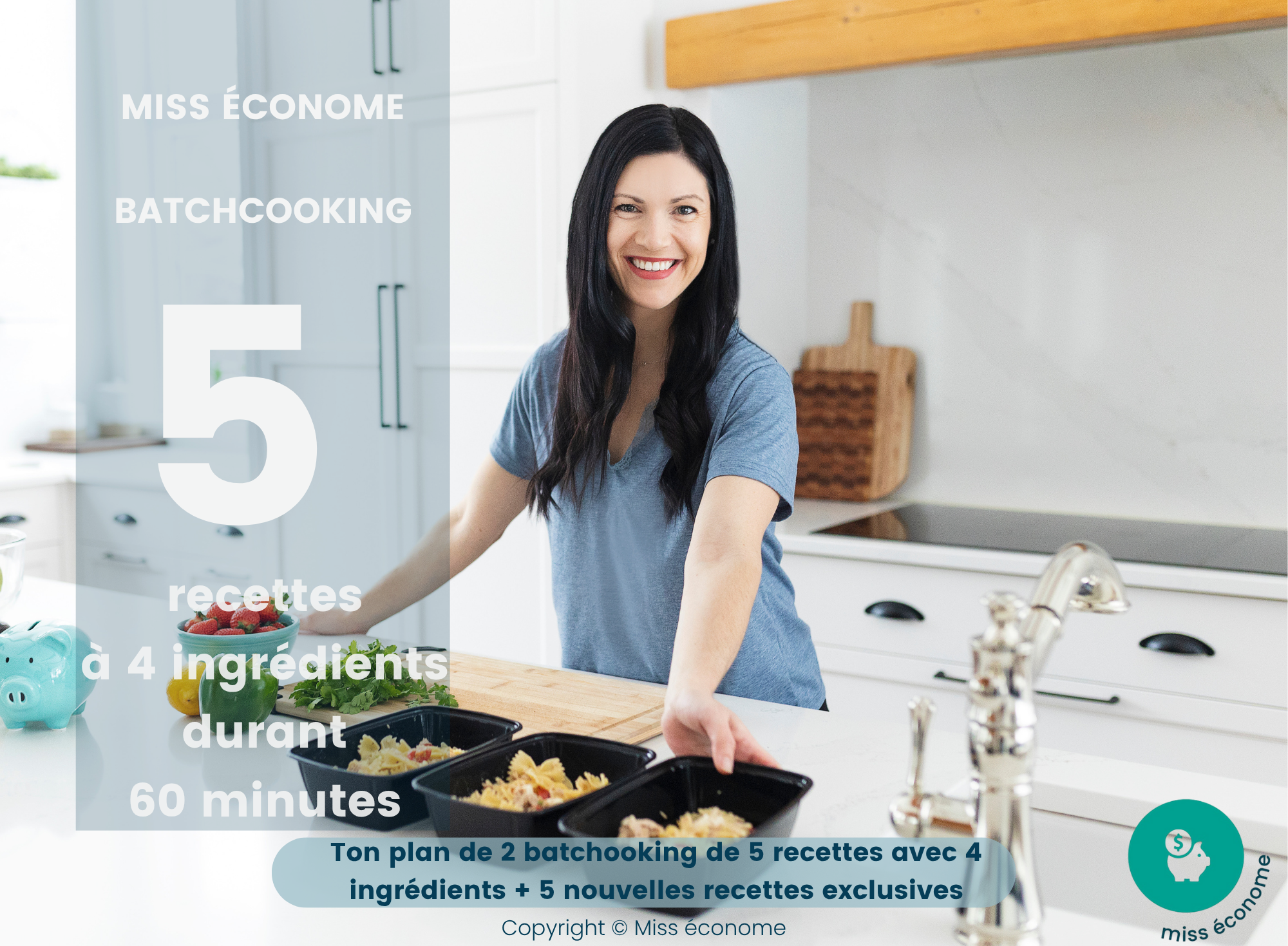 Batchcooking 4 ingrédients : 10 repas, 0 casse-tête | Produit