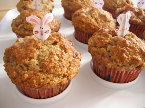Muffins blé, avoine, bananes et fraises - Miss Économe
