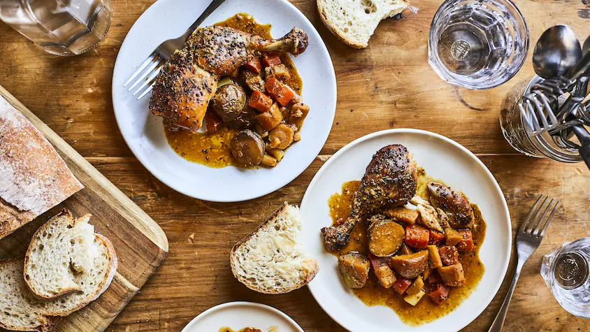 Poulet au miel et à la moutarde à la mijoteuse - Miss Économe
