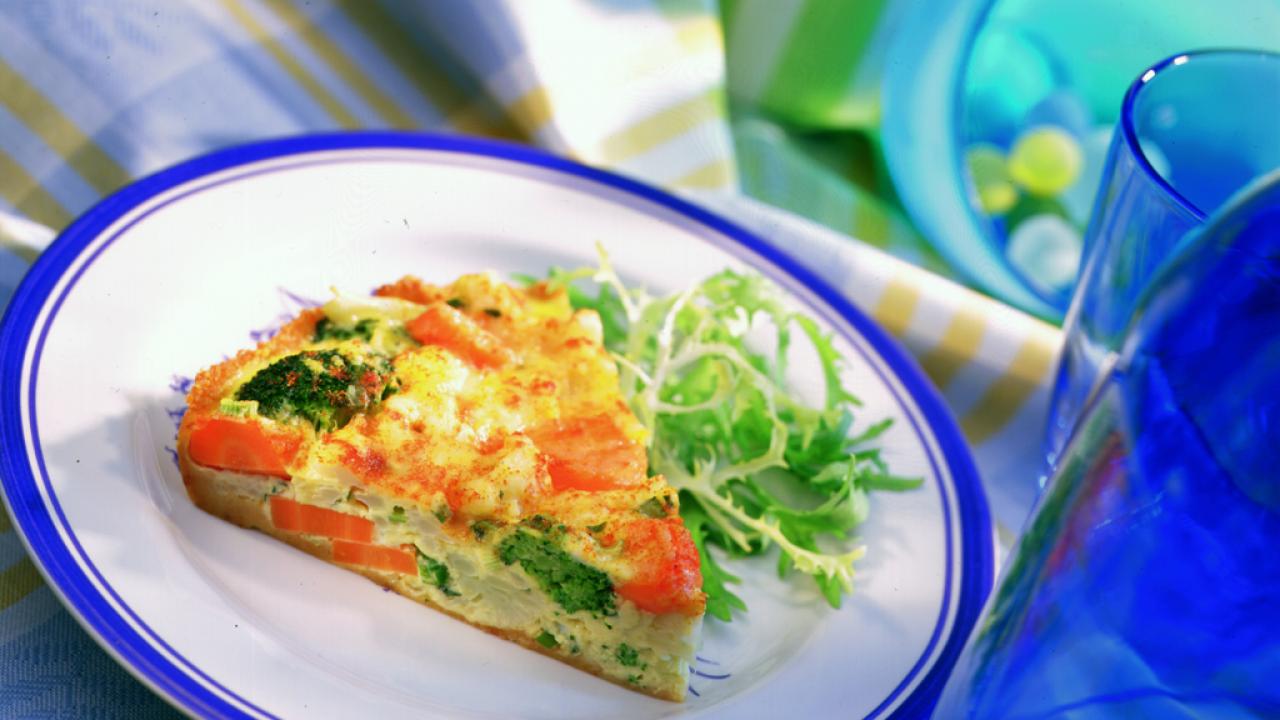 Quiche jardinière sans croûte - Miss Économe