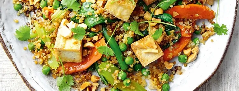 Sauté de quinoa, légumes et tofu - Miss Économe