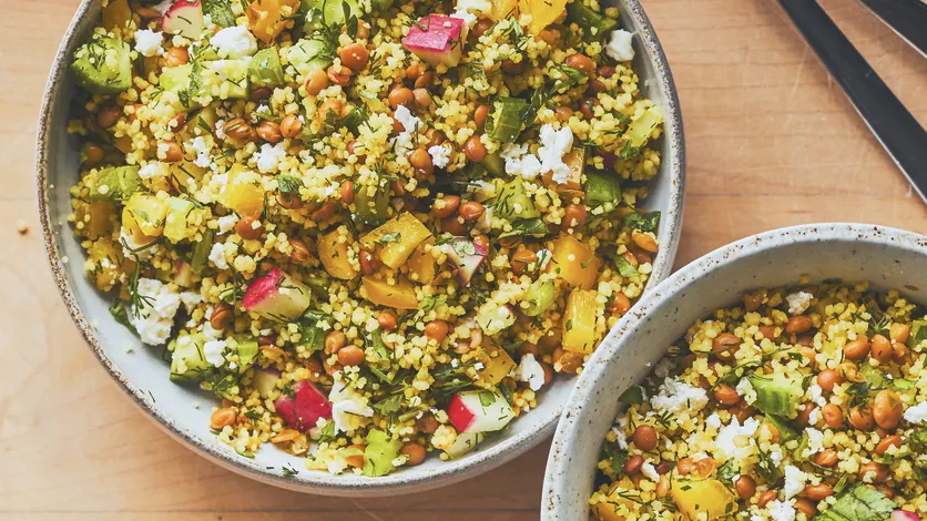 Salade de couscous aux légumes - Miss Économe