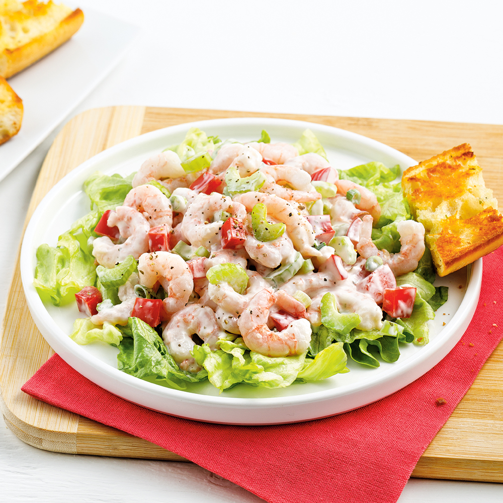 Salade de crevettes crémeuse - Miss Économe