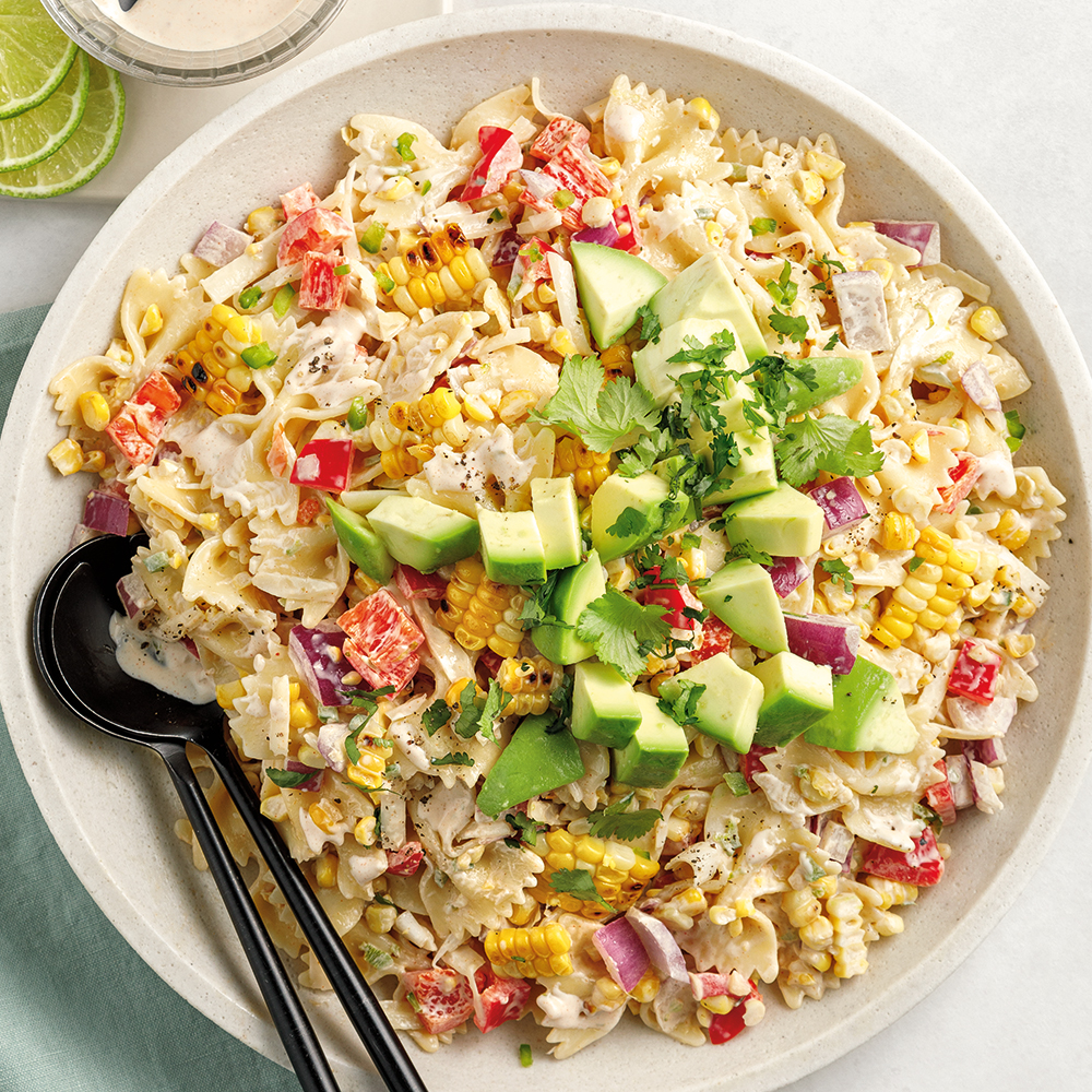 Salade de pâtes au maïs à la mexicaine - Miss Économe
