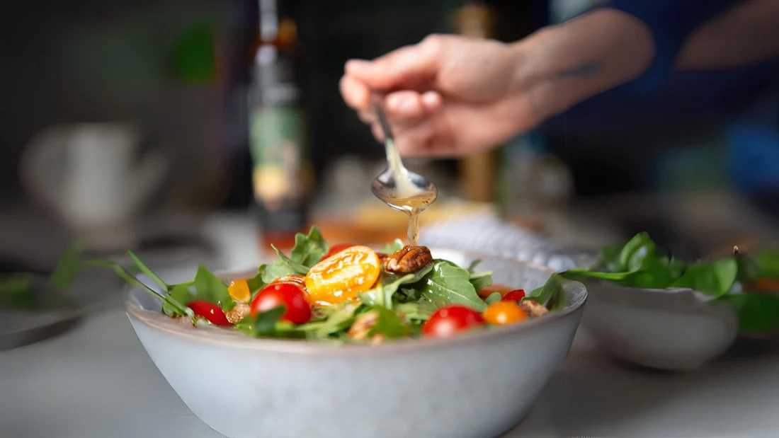 Salade de roquette vinaigrette à l'érable - Miss Économe