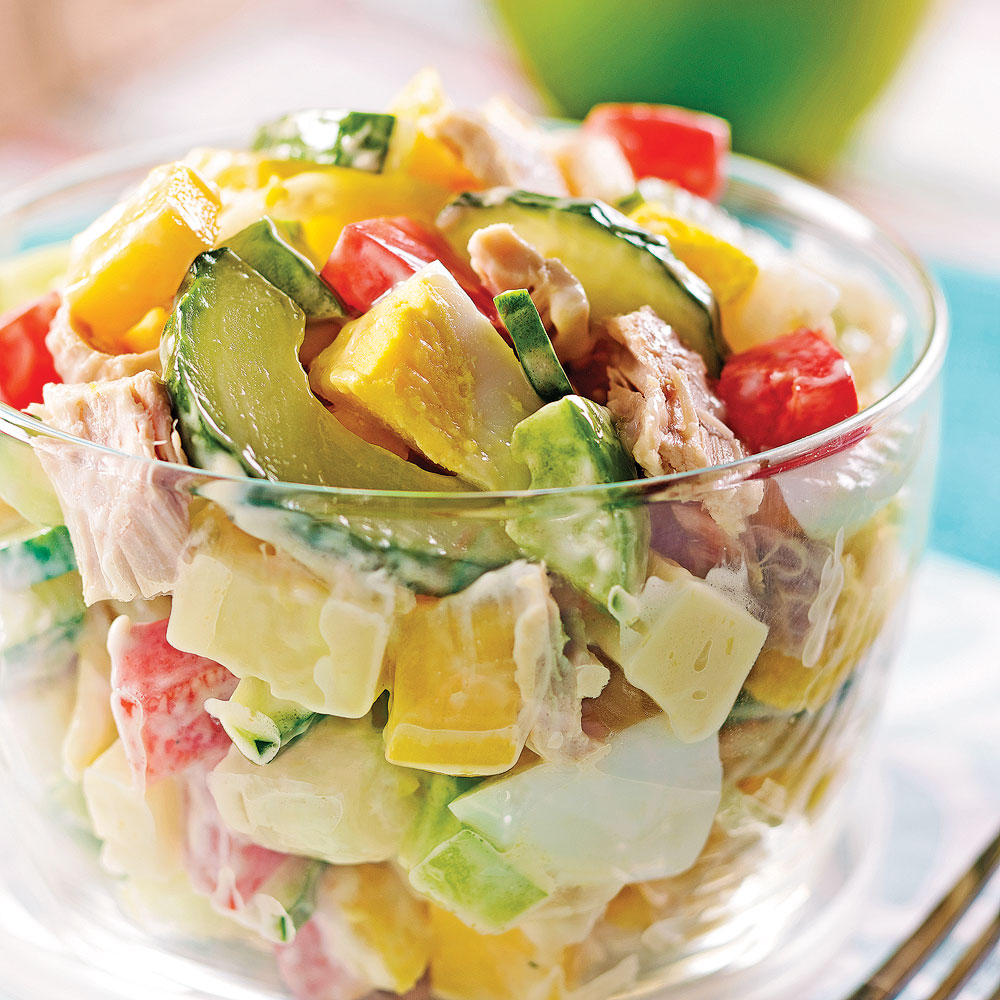 Salade de thon à la mangue - Miss Économe