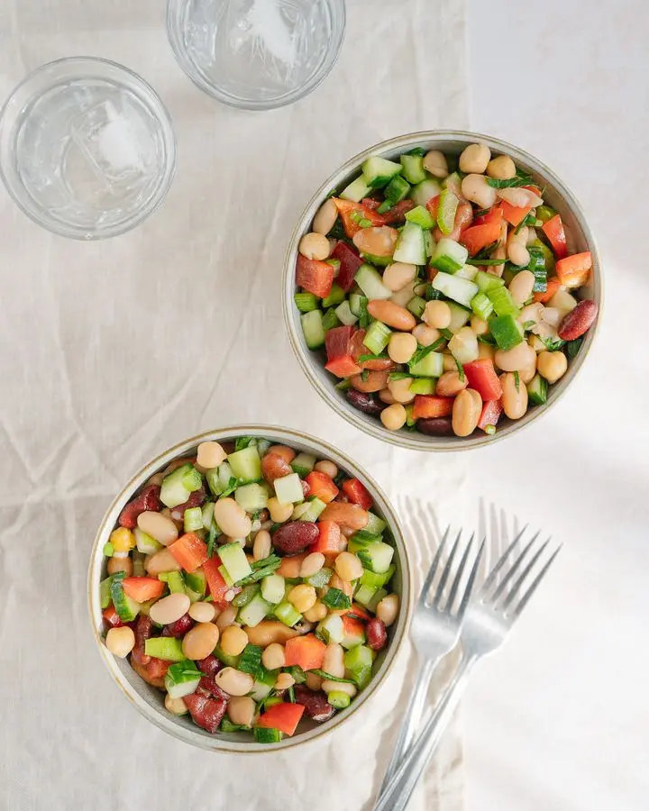 Salade de légumineuses express - Miss Économe