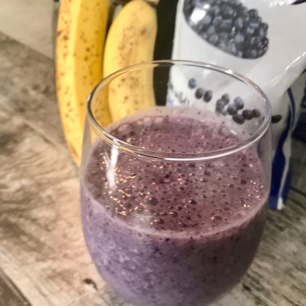 Smoothie bleuets et bananes - Miss Économe