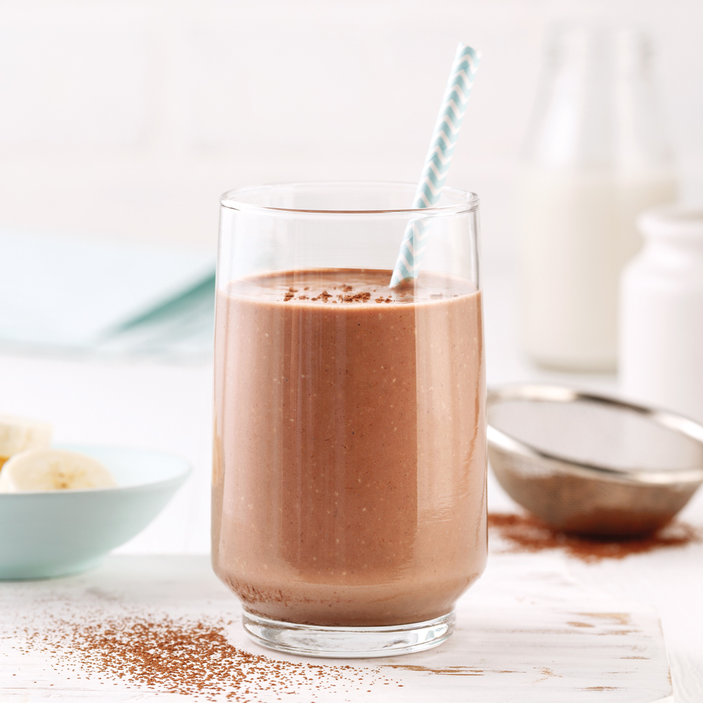 Smoothie rassasiant choco-bananes - Miss Économe