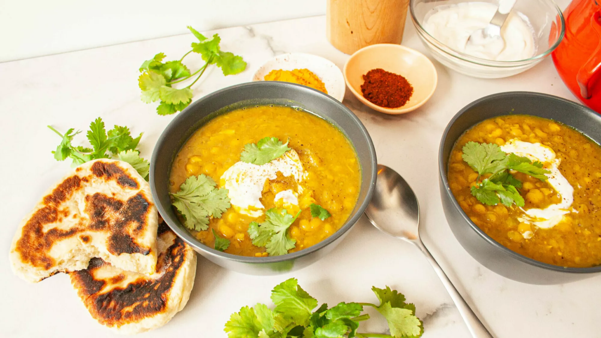 Soupe indienne style « dahl » aux pois jaunes - Miss Économe