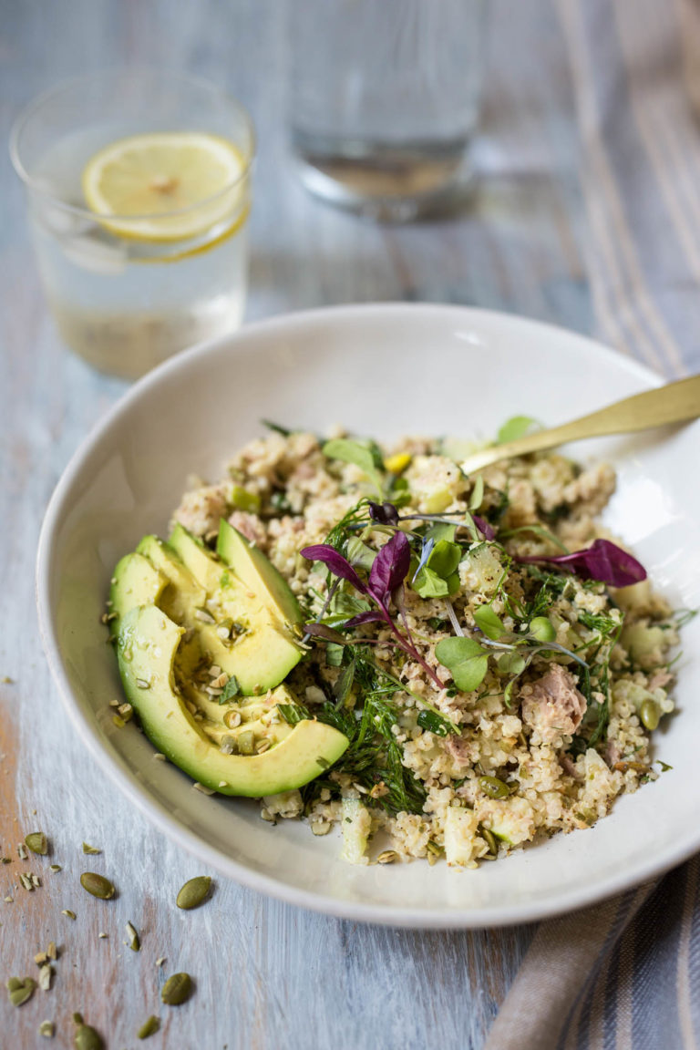 Salade minute de thon et quinoa - Miss Économe