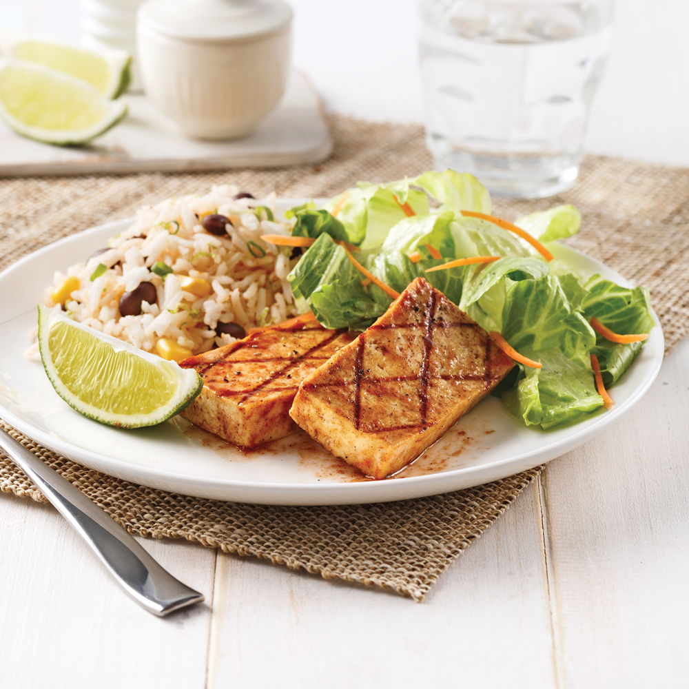 Tofu grillé, marinade jerk - Miss Économe